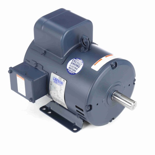 Leeson Air Compressor Motor, 5 HP, 1 Ph, 60 Hz, 208-230 V, 1800 RPM, 184T Frame, DP 131537.00